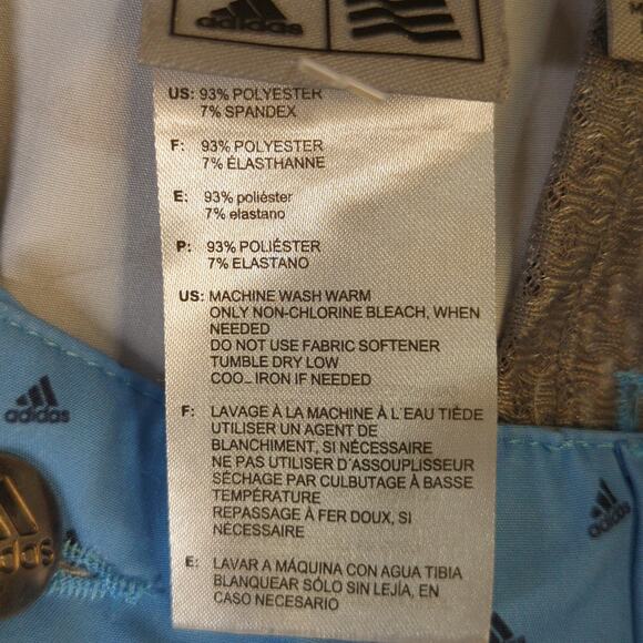 Adidas Shorts Men 32 Blue Print Stretch Performance Golf - Picture 3 of 8